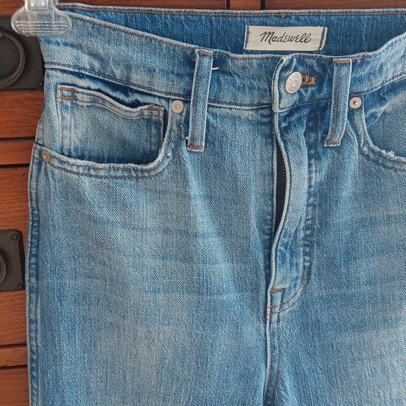 Madewell Blue Straight Leg Jeans - Picture 4 of 11